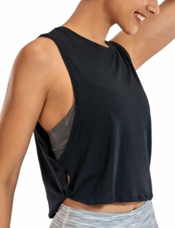 CRZ YOGA Pima Cotton Cropped Tank Tops