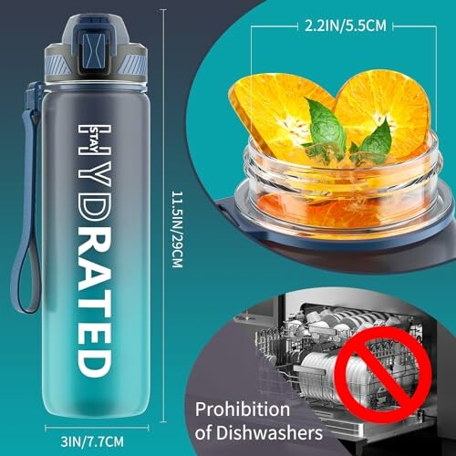 QLUR Motivational Water Bottle
