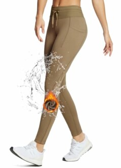 Baleaf Women's Fleece Lined High Waisted Leggings